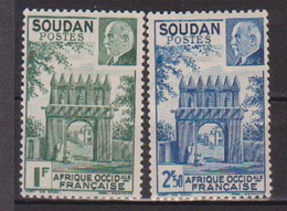 SOUDAN      N°  YVERT  :  129/130      NEUF AVEC  CHARNIERES      ( Charn   022   ) - Unused Stamps