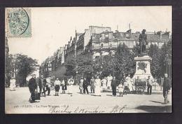 CPA 75 - PARIS - La Place Wagram - TB PLAN TB ANIMATION - CP Voyagée 1905 - Arrondissement: 17