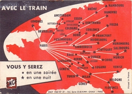 Horaire Timetable Train SNCF - 1960 - Les Trains D'affaires - Hiver 1960 - 1961 - Non Classificati