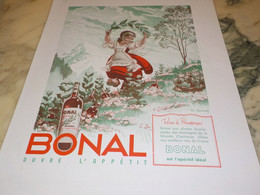 Delcampe - ANCIENNE PUBLICITE VOICI LE PRINTEMPS APERITIF BONAL 1939 - Alcools