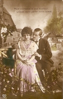 CPA Colorisée Belgique Occupation Allemande 19148 - Jeune Couple, - Noces