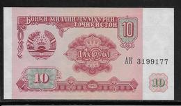 Tadjikistan - 10 Rubles - Pick N°3 - NEUF - Tadzjikistan