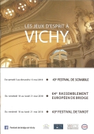 Programme - Les Jeux D'esprit à Vichy - Mai 2018 : 43e Festival De Scrabble, 64e Rassemblement Européen De Bridge, Tarot - Programs