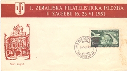 JUGOSLAVIJA 1951 COVER FILATELIC ZAGREB    (SET1800102) - Voorfilatelie