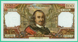 100 Francs - France -  Corneille - N° V.1070 09614 / X.3-3-1977.X.  - Sup - - 100 F 1964-1979 ''Corneille''