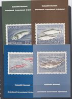 Greenland 1980+ 4  Postcards Fishes  Unused (40745C) - Cartas & Documentos