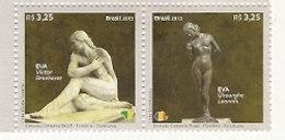 Brasil ** & Joint Edition With Romania, Sculptures 2015 (5577) - Ungebraucht