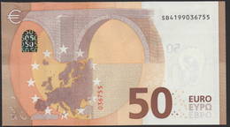 50 EURO ITALIA  SB  S017  Ch. "19"  - DRAGHI   UNC - 50 Euro