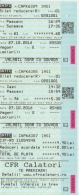 Romania CFR Train Ticket Railway Ticket For 2 Trips Intern Trips Used Ticket, Transportation Ticket For 1 Person, Stamp - Europe