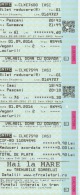 Romania CFR Train Ticket Railway Ticket For 2 Trips Intern Trips Used Ticket, Transportation Ticket For 1 Person, Stamp - Europa