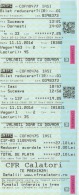 Romania CFR Train Ticket Railway Ticket For 2 Trips Intern Trips Used Ticket, Transportation Ticket For 1 Person, Stamp - Europe