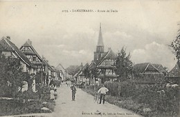 CARTE POSTALE ORIGINALE ANCIENNE : DANNEMARIE LA ROUTE DE DELLE ANIMEE HAUT RHIN (68) - Dannemarie