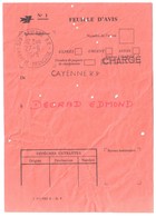CAYENNE RP 973 Guyane Française Feuille D'avis CHARGE Formule PTT N° 1 Ob 27 6 1975 - Other & Unclassified