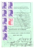 MARSEILLE Château Gombert Ordre Réexpédition Définitif Formule 755b Ob 1985 Liberté 10F Violet 4F Rouge Yv 2276 2244 - Brieven En Documenten