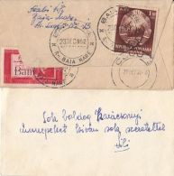 BELL, TREES, CANDLE, COAT OF ARMS, CARAGIALE CENTENARY STAMPS, LILIPUT POSTCARD AND COVER, 1952, ROMANIA - Brieven En Documenten