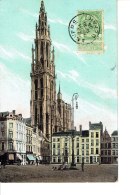 Cpa Anvers La Cathédrale Et La Grande Place - Other & Unclassified