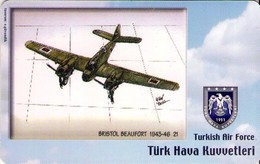 TURQUIA. AVION. (CHIP) TURKISH AIR FORCE, BRISTOL BEAUFORT 1943-46, TR-TT-C-0143. (129) - Avions