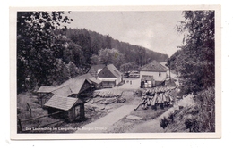 0-6522 BÜRGEL, Langenthal, Lochmühle, Holzverarbeitung, 1955 - Eisenberg