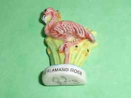 Fèves / Animaux : Oiseau , Flamand Rose     T102 - Animaux