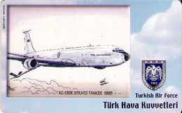 TURQUIA. AVIONES. (CHIP) TURKISH AIR FORCE, KC-135R STRATO TANKER 1995-.., TR-TT-C-0202A (104) - Avions