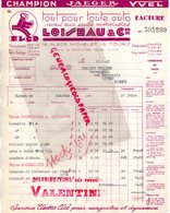 37- TOURS- RARE FACTURE LOISEAU & CIE- CHAMPION JAEGER- YVEL- VALENTINE- AUTO AUTOMOBILE-15 PLACE MICHELET-1935 - Automovilismo