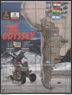 Paraguay (2016) - Block -  /  Motorbikes - Rallye Dakar - Motos - Motocicleta - Motorrad - Flags - Motorbike - Maps - Motorbikes