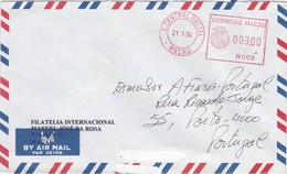 PORTUGAL CHINA MACAU MACAO - AIR MAIL COVER To PORTUGAL - Covers & Documents