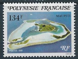 POLYNESIE FRANCAISE 1981 - YT N°172 - Iles Sous Le Vent - Vue Aérienne - 134 F. Maupiti - Neuf(*) - TTB Etat - Ungebraucht