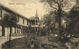 WESEL, Schützenhaus (1919) Bahnpost AK - Wesel