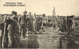 FRIEDRICHSFELD Bei Wesel, Gefangenen-Lager, Kriegsgefangenen (1915) AK (2) - Wesel