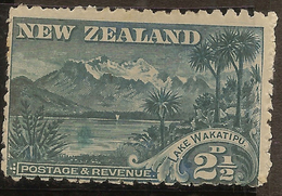 NZ 1898 2 1/2d Lake Wakatipu SG 308a HM #IY57 - Nuevos