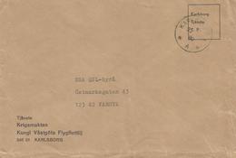 Sweden Sverige 1980 Karlsborg Armed Forces AIr Forces Unfranked Military Cover - Storia Postale