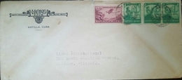 O) 1940 CUBA-CARIBBEAN, SPANISH ANTILLES, CIBONEY INDIAN CIGAR -TOBACCO-SCOTT 356, AIRPLANE C12 A, INTERNATIONAL LIONS C - Lettres & Documents