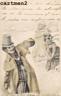 ILLUSTRATEUR SCHUBERT JOYEUX-NOEL VIENNOISE COUPLE M.M. VIENNE M. MUNK HIVER 1900 - Schubert