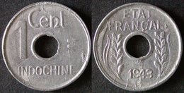 INDOCHINE FRANCAISE  1 Cent 1943  INDO CHINA  INDOCINA  PORT OFFERT - Other - Asia