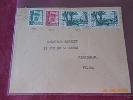 Lettre Du Maroc De 1948  A Destination De Perpignan - Covers & Documents