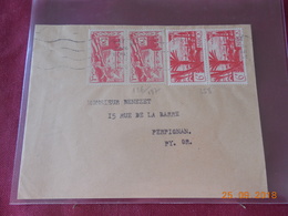 Lettre Du Maroc De 1953  A Destination De Perpignan - Covers & Documents