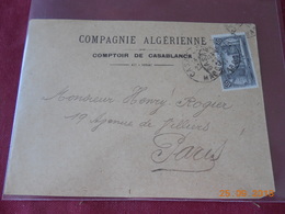 Lettre Du Maroc De 1917  A Destination De Paris - Covers & Documents