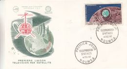 Espace - Satellites - Télévision - Nouvelle Calédonie - Lettre FDC De 1962 - Valeur 75 Euros - Oceania