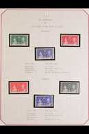 BRITISH COMMONWEALTH 1937 KGVI CORONATION A Complete British Commonwealth Omnibus Collection Of Very Fine Mint Stamps (m - Otros & Sin Clasificación