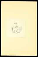 DE LA RUE DIE PROOF. Circa 1900 De La Rue Imperf Die Proof Printed In Black On Glazed Paper, Showing Young Hermes Holdin - Otros & Sin Clasificación