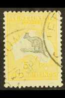 1915-27 5s Grey And Yellow Kangaroo, SG 42, Fine Used. For More Images, Please Visit Http://www.sandafayre.com/itemdetai - Sonstige & Ohne Zuordnung