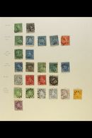 1855-1970 USED COLLECTION Presented On Album Pages. Includes 1855-81 "Britannia" To Various 1s, 1892-1903 Seal Range To  - Barbados (...-1966)