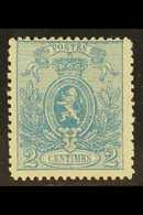 1866-67 2c Blue Lion Perf 14½x14 (SG 41, COB 24, Michel 21 A), Fine Mint Part Og, Very Fresh. For More Images, Please Vi - Otros & Sin Clasificación