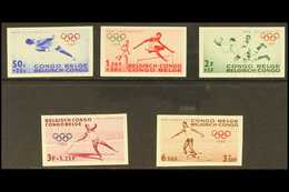 BELGIAN CONGO 1960 Child Welfare Fund Set (Olympics), COB 367/371 IMPERF, Never Hinged Mint. (5 Stamps) For More Images, - Sonstige & Ohne Zuordnung