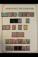 1865-1961 MINT & USED COLLECTION Presented On Album Pages, We See 1865 No Wmk 1d, 6d & 1s Mint / Unused Plus 1s Used, 18 - Britisch-Honduras (...-1970)