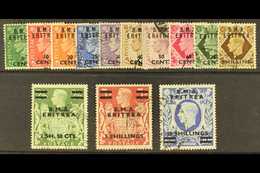 ERITREA 1948 B.M.A. Surcharge Set Complete, SG E1/12, Very Fine Never Hinged Mint. (13 Stamps) For More Images, Please V - Italienisch Ost-Afrika