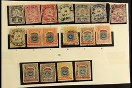 1895-1947 MINT AND USED COLLECTION Fairly Randomly Arranged On Old Pages And Which Includes 1895 1c, 2c, 3c, 8c, And $1  - Brunei (...-1984)