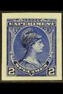 ESSAY American Bank Note Co. Imperf Essay Depicting Image Of Minerva And Inscribed "EXPERIMENT / SPECIMEN" With Value "2 - Otros & Sin Clasificación