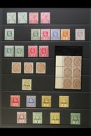 1900-1909 MINT COLLECTION Presented On A Stock Page. Includes 1900 QV Set With Shades, 1902-03 ½d, 1905 Range To 1s, 190 - Kaimaninseln